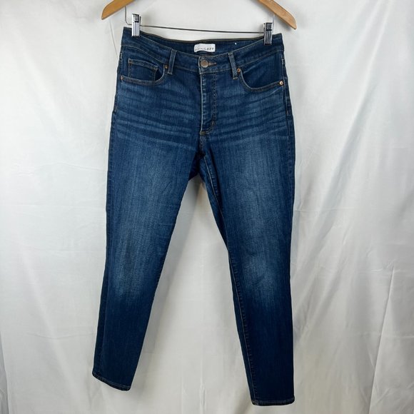 LOFT Curvy Mid Rise Skinny Jeans - Picture 3 of 5